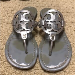 Silver Tory Burch Miller sandal